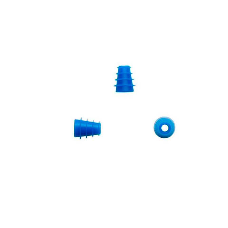 Olivas de presión ADI infantiles aleteadas 4-7mm (azul). Bolsa/100 un.