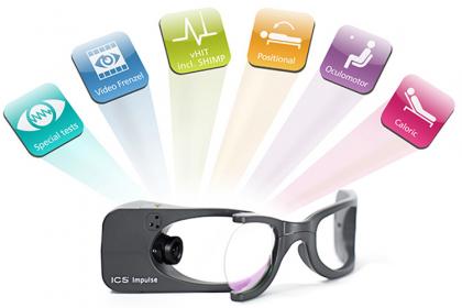 VideoNistagmografia VNG Natus ICS IMPULSE monocular con ordenador portátil